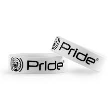 Pride браслет силиконовый широкий белый