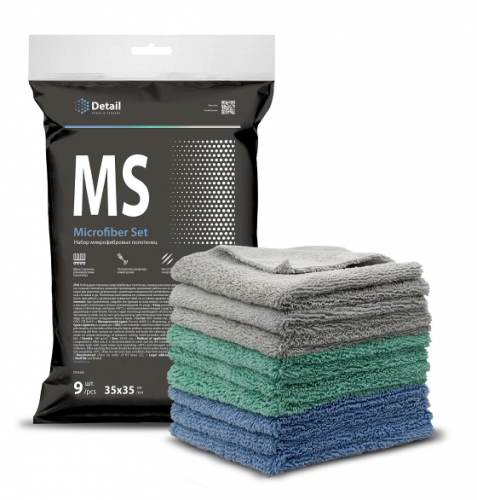 Набор микрофибровых полотенец MS "Microfiber Set" (9 шт.) Detail
