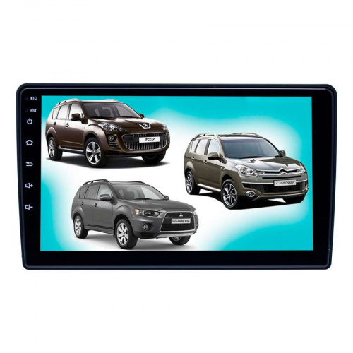 Штатная магнитола для MMC Outlander, Peugeot 4007 9 дюймов , Android 10 MTK-L 2+16