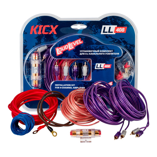 Kicx LL 408 Установочный комплект для 4-х канального усилителя