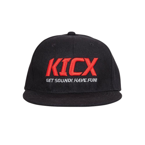 Kicx кепка черная плоский козырёк
