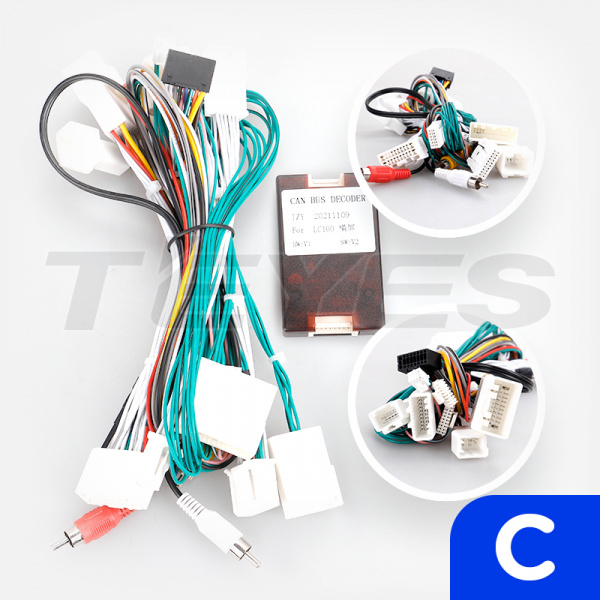 Переходная рамка для Toyota Land Cruiser LC 100 (B/C) 02-07 Lexus LX470 J100 2 II 02-07 (C)  